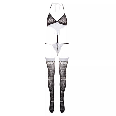 Christine le Duc - Crotchless Play Body-Set - PlayBlue