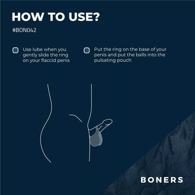 Boners Stimulating Ball Pouch - PlayBlue