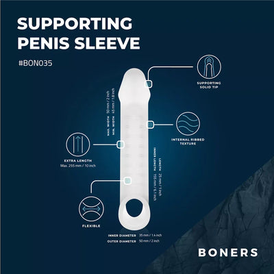 Boners Supporting Penis Sleeve - PlayBlue