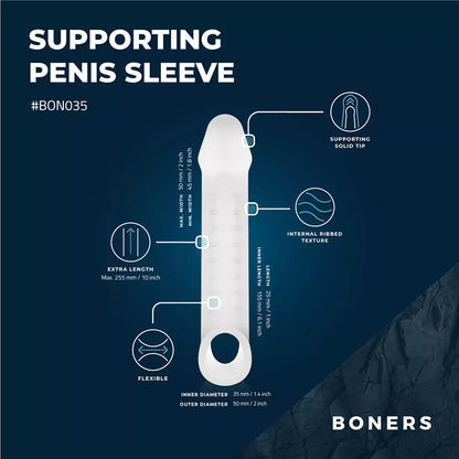Boners Supporting Penis Sleeve - PlayBlue