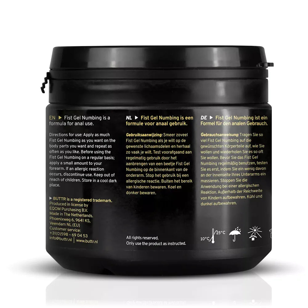 BUTTR - Fisting Gel Numbing - 500 ml - PlayBlue