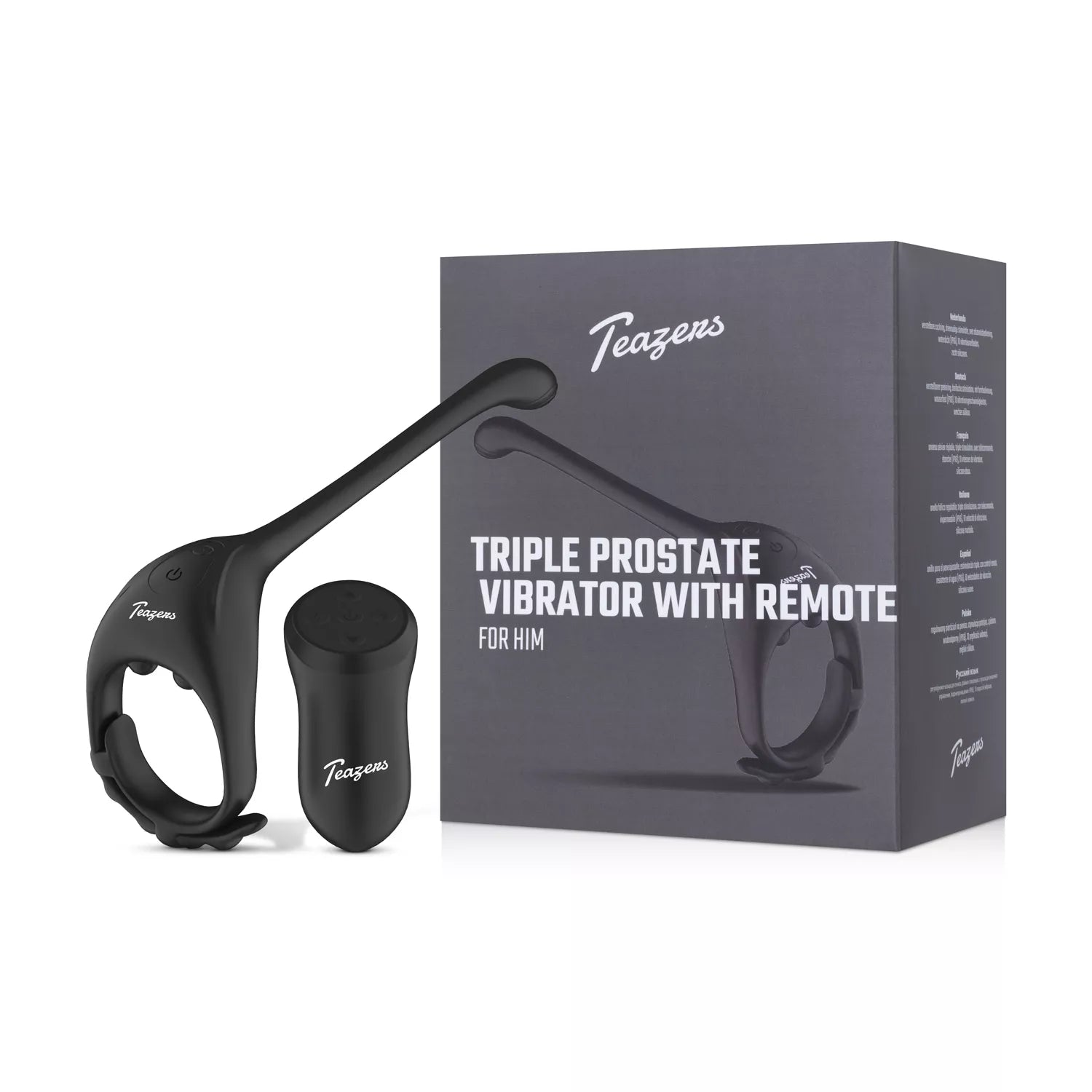 Teazers Triple Prostate Vibrator with Remote - PlayBlue