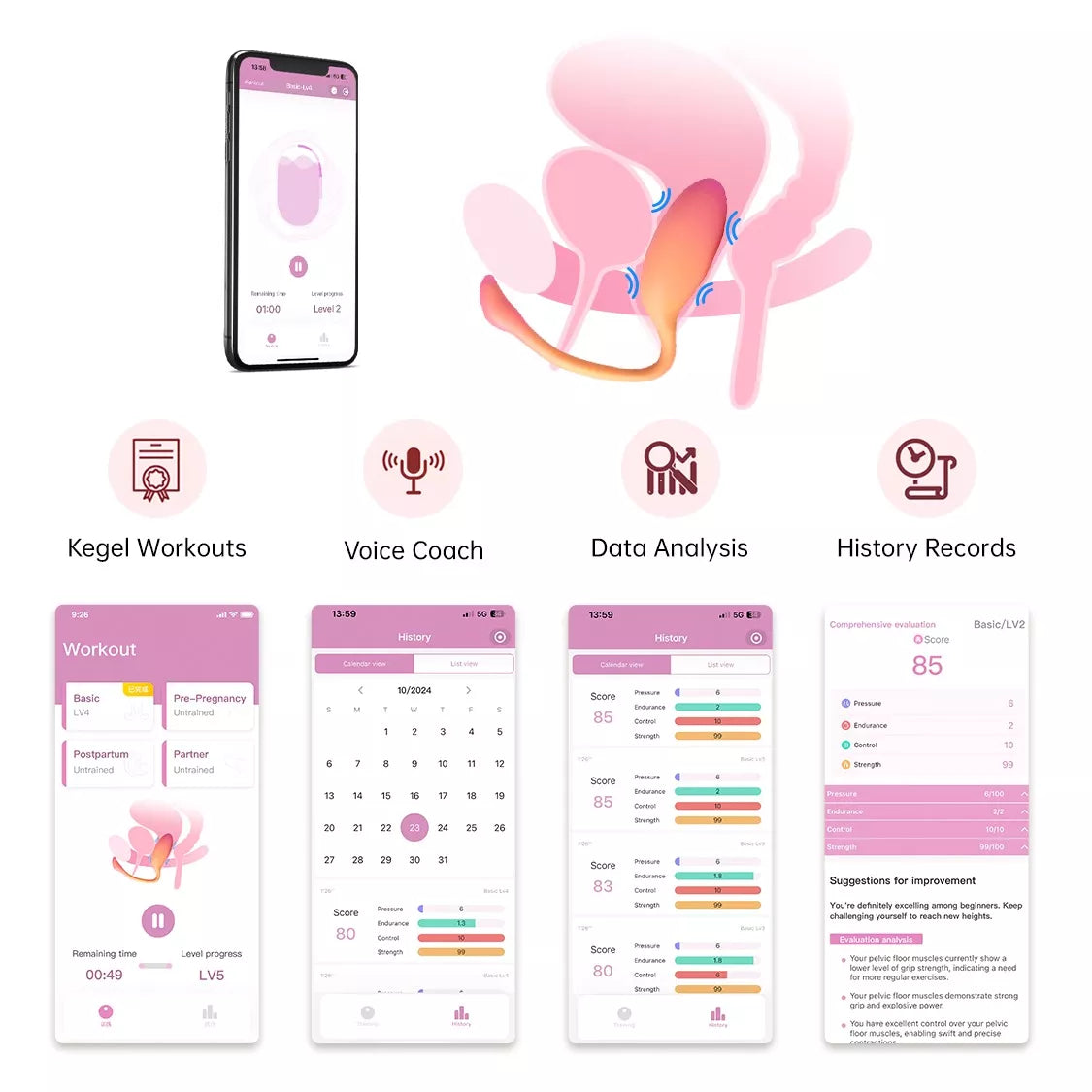 Magic Motion - Flamingo Max Vibrating Egg & Kegel Trainer