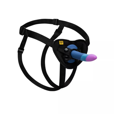 ROMP – Piccolo Pegging Kit – With Silicone Dildo & Harness - PlayBlue