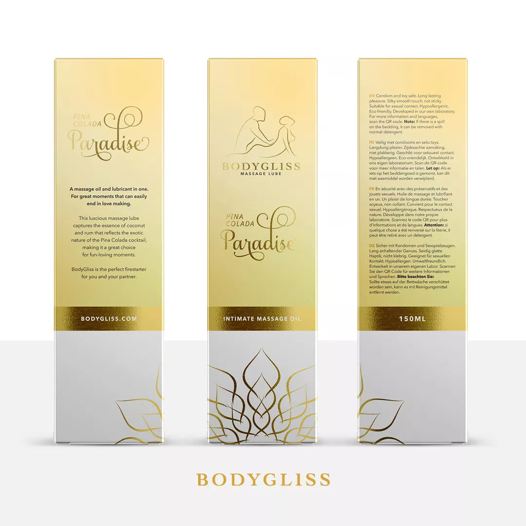 BodyGliss - Massage Oil and Lubricant in One Pina Colada - 150ml