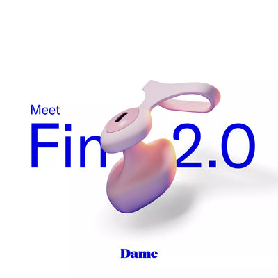 Dame - Fin 2.0 Finger Vibrator - PlayBlue