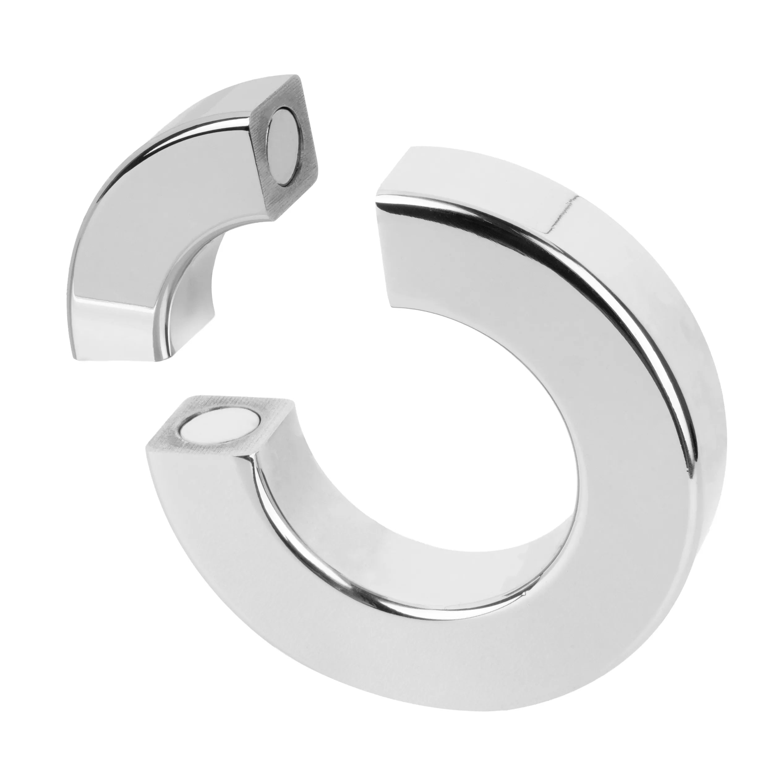 Bedroom Fantasies - Magnetic Heavy Weight Cockring - Silver - PlayBlue