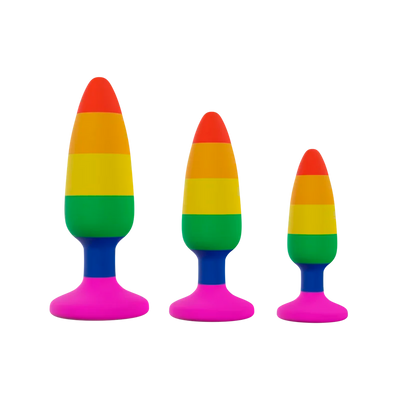 Woomy - Hiperloo Silicone Rainbow Plug - Small - PlayBlue