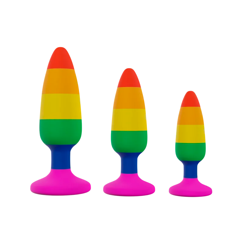 Woomy - Hiperloo Silicone Rainbow Plug - Small - PlayBlue