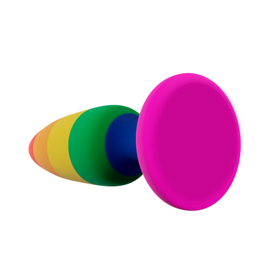 Woomy - Hiperloo Silicone Rainbow Plug - Small - PlayBlue