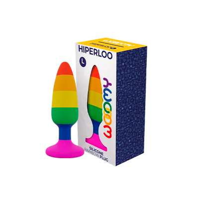 Woomy - Hiperloo Silicone Rainbow Plug - Small - PlayBlue
