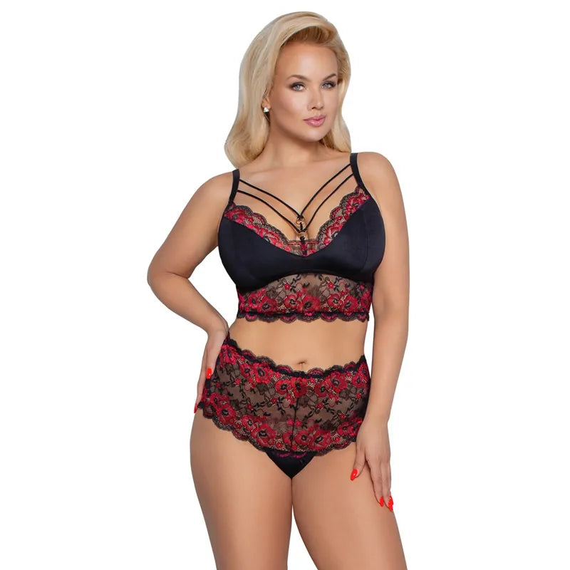 Cottelli Curves - Curvy Set - 4XL - PlayBlue