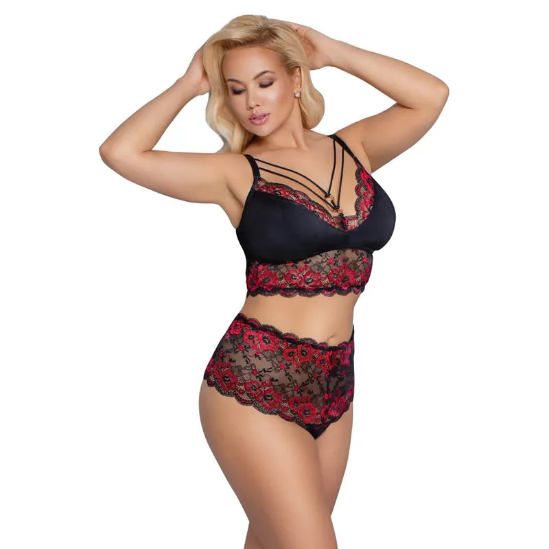 Cottelli Curves - Curvy Set - 4XL - PlayBlue