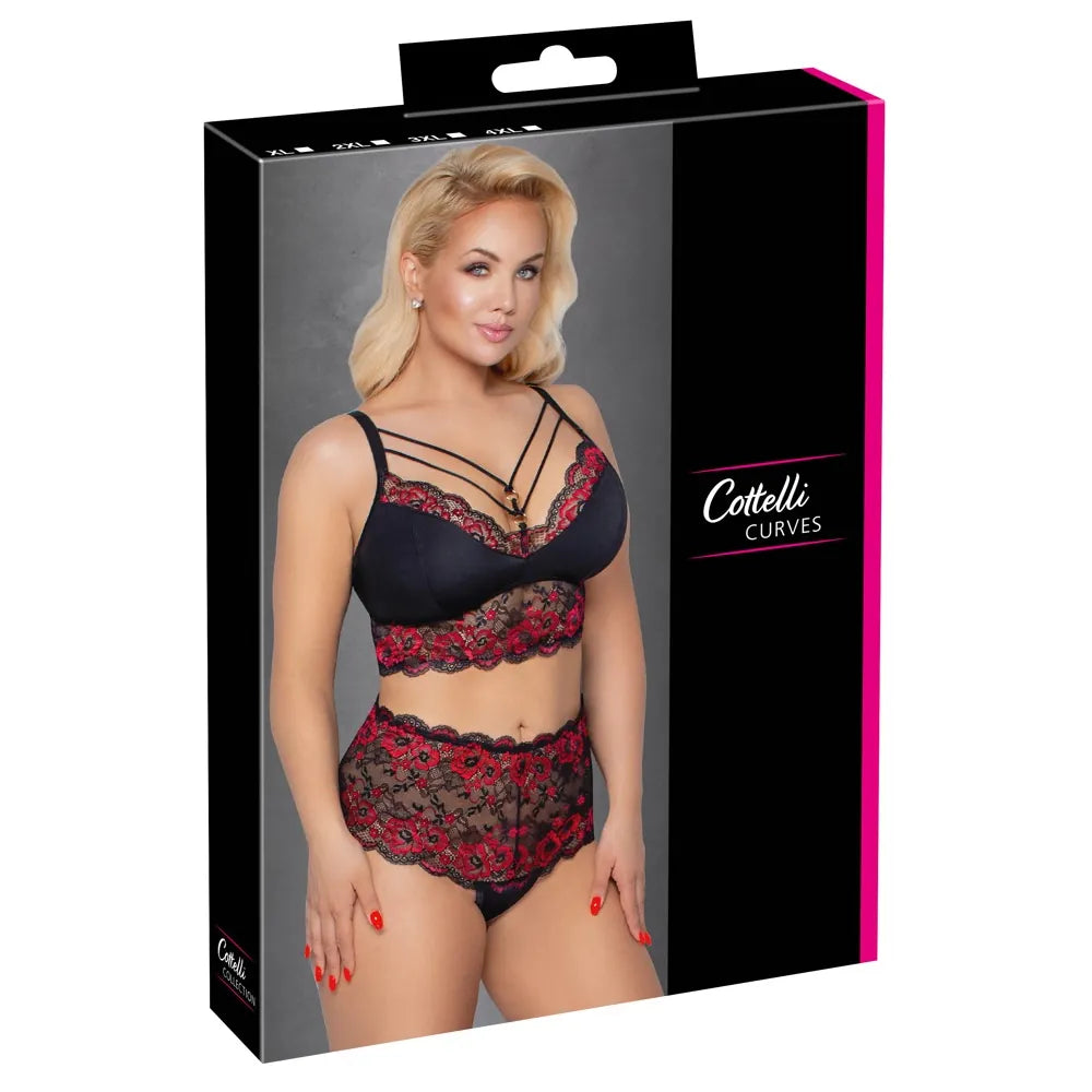 Cottelli Curves - Curvy Set - 4XL - PlayBlue
