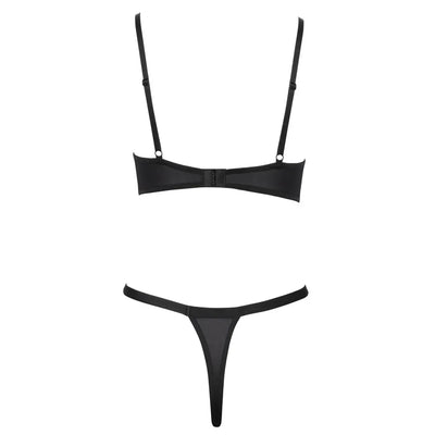Cottelli - Decorative Set - Bra & Thong Set - 85C/L - PlayBlue