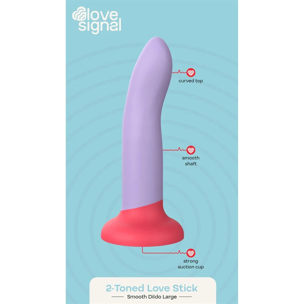 Dream Toys - Soft Silicone 2-Toned Love Dildo - PlayBlue