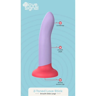 Dream Toys - Soft Silicone 2-Toned Love Dildo - PlayBlue
