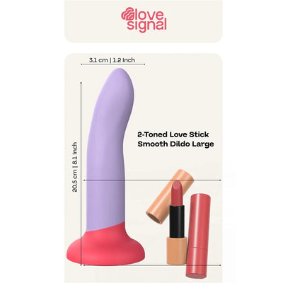 Dream Toys - Soft Silicone 2-Toned Love Dildo - PlayBlue