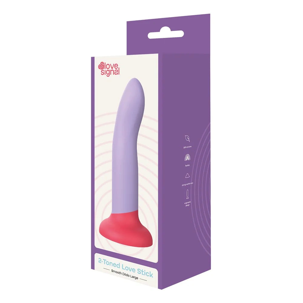 Dream Toys - Soft Silicone 2-Toned Love Dildo - PlayBlue