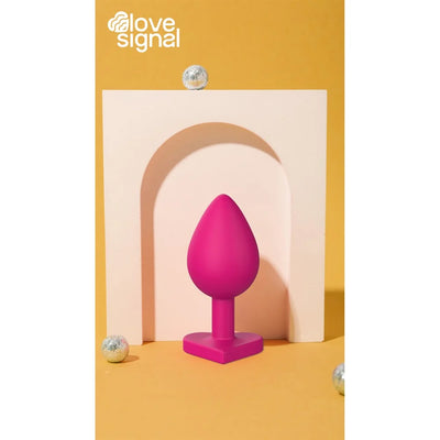 Dream Toys - Heart Silicone Plug - PlayBlue