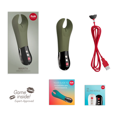 Fun Factory - Manta Vibrating Couples Toy PlayBlue Fun Factory - Manta Vibrating Couples Toy PlayBlue