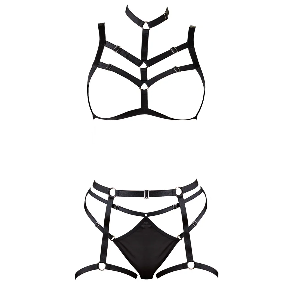 Cottelli Bondage - Strappy Harness Set - PlayBlue