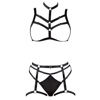 Cottelli Bondage - Strappy Harness Set - PlayBlue