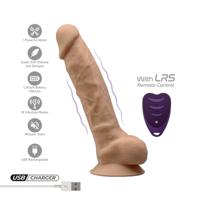 SilexD - Dual Density Memory Silicone Vibrating - Rechargeable - PlayBlue