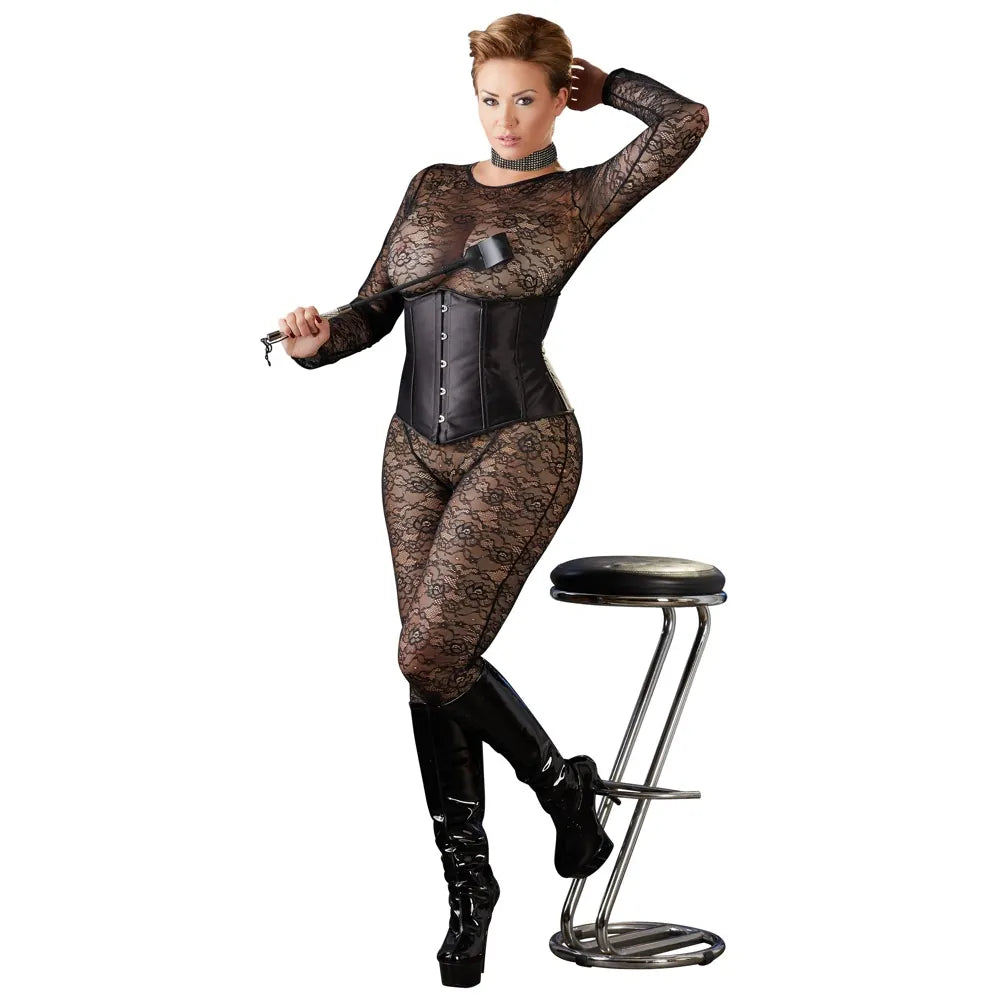 Cottelli Curves - Corsage Curvy - 4XL - PlayBlue