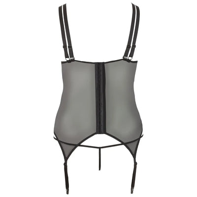Cottelli Curves - Curvy Lace Basque - 4XL - PlayBlue