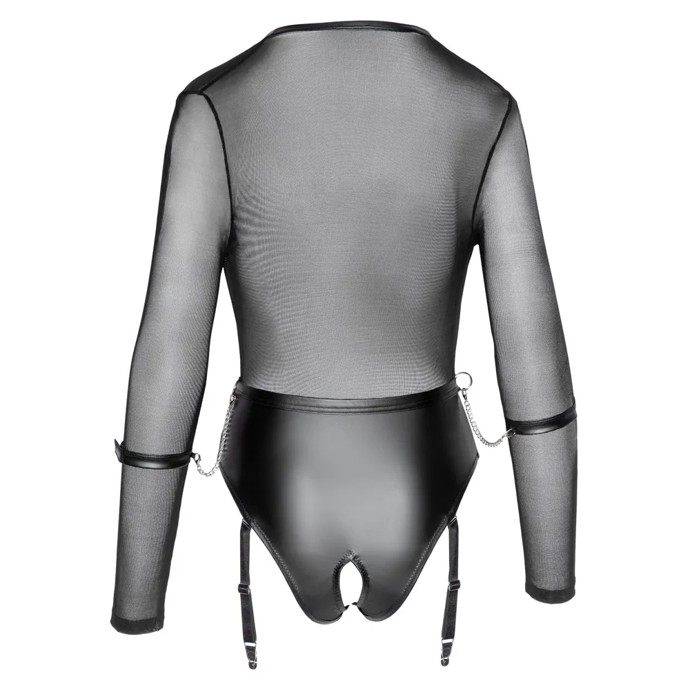 Cottelli Bondage - Low Cut Lock-up Body - PlayBlue