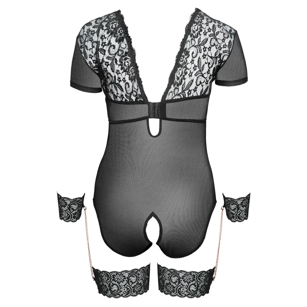 Cottelli Curves - Bondage Lace Body - 95F/2XL - PlayBlue