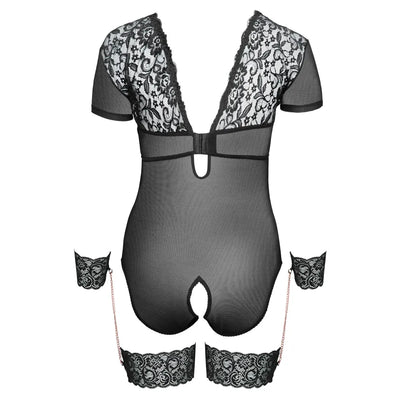 Cottelli Curves - Bondage Lace Body - 95F/2XL - PlayBlue