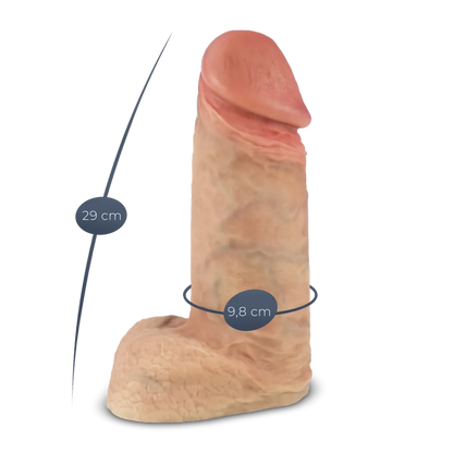 SilexD - Premium Real Skin XL Massive Dildo - PlayBlue