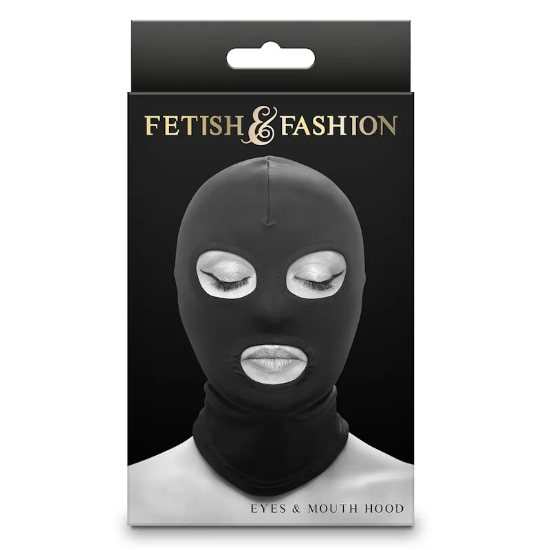 Fetish & Fashion - Eyes and Mouth Hood - PlayBlue