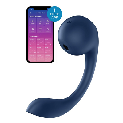 Satisfyer Pro+ Wave 4 Connect - G-Spot Robot Finger Caress - PlayBlue