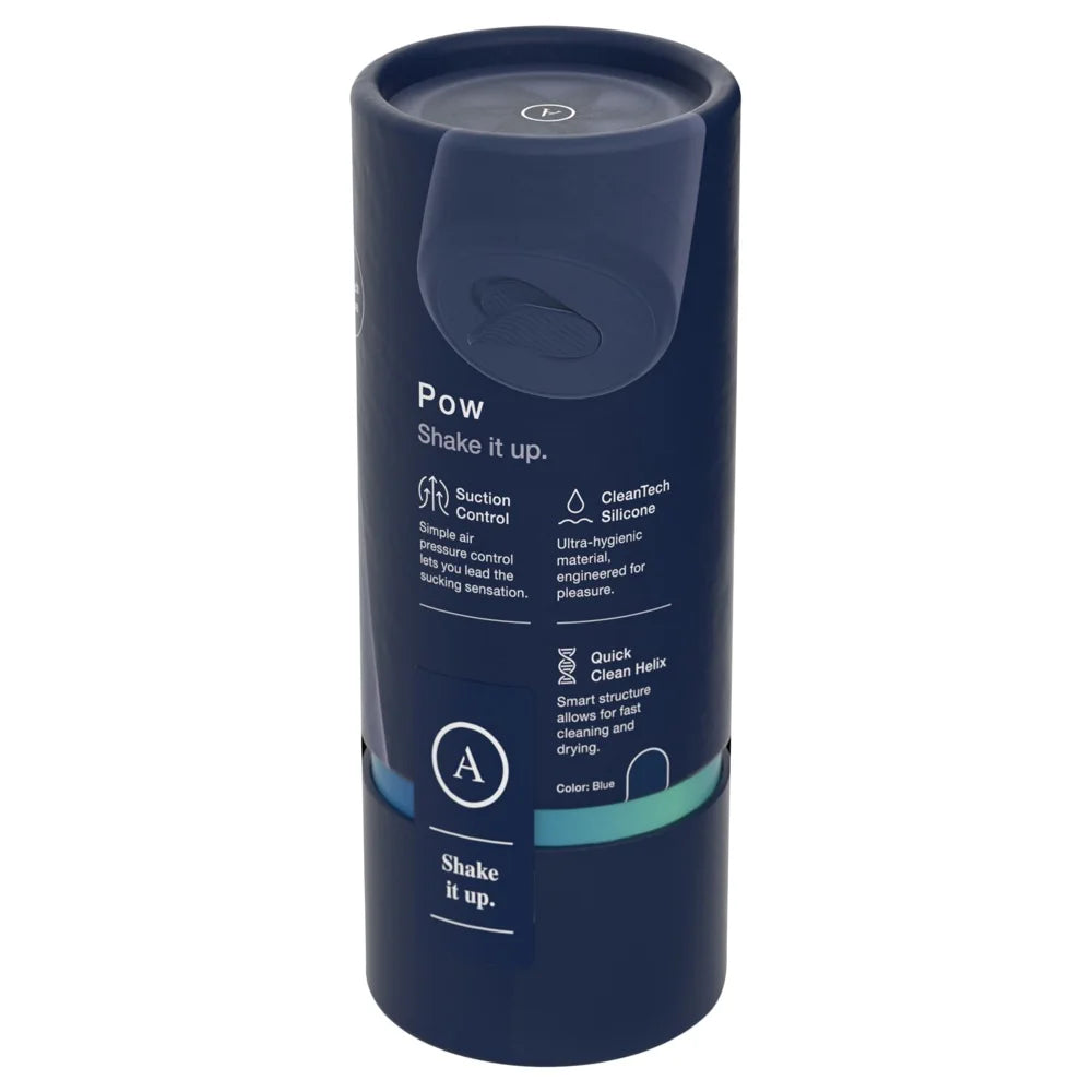 Arcwave - Pow Silicone Dual-Entrance Suction Control Male Masturbator - PlayBlue