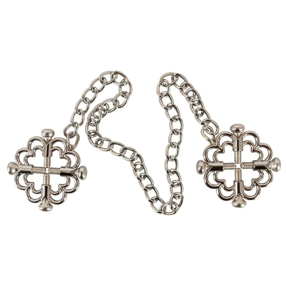 Nipple Jewellery Clamp with Metal Chain - PlayBlue