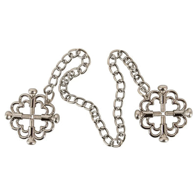Nipple Jewellery Clamp with Metal Chain - PlayBlue