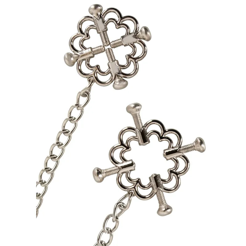 Nipple Jewellery Clamp with Metal Chain - PlayBlue