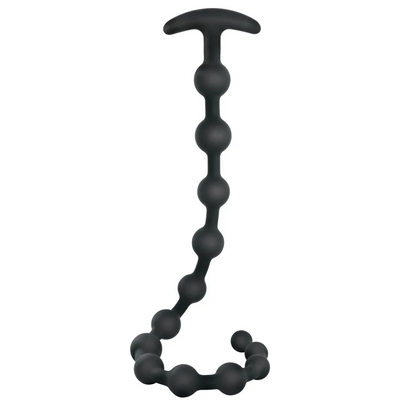 Black Velvets - Long Anal beads - PlayBlue