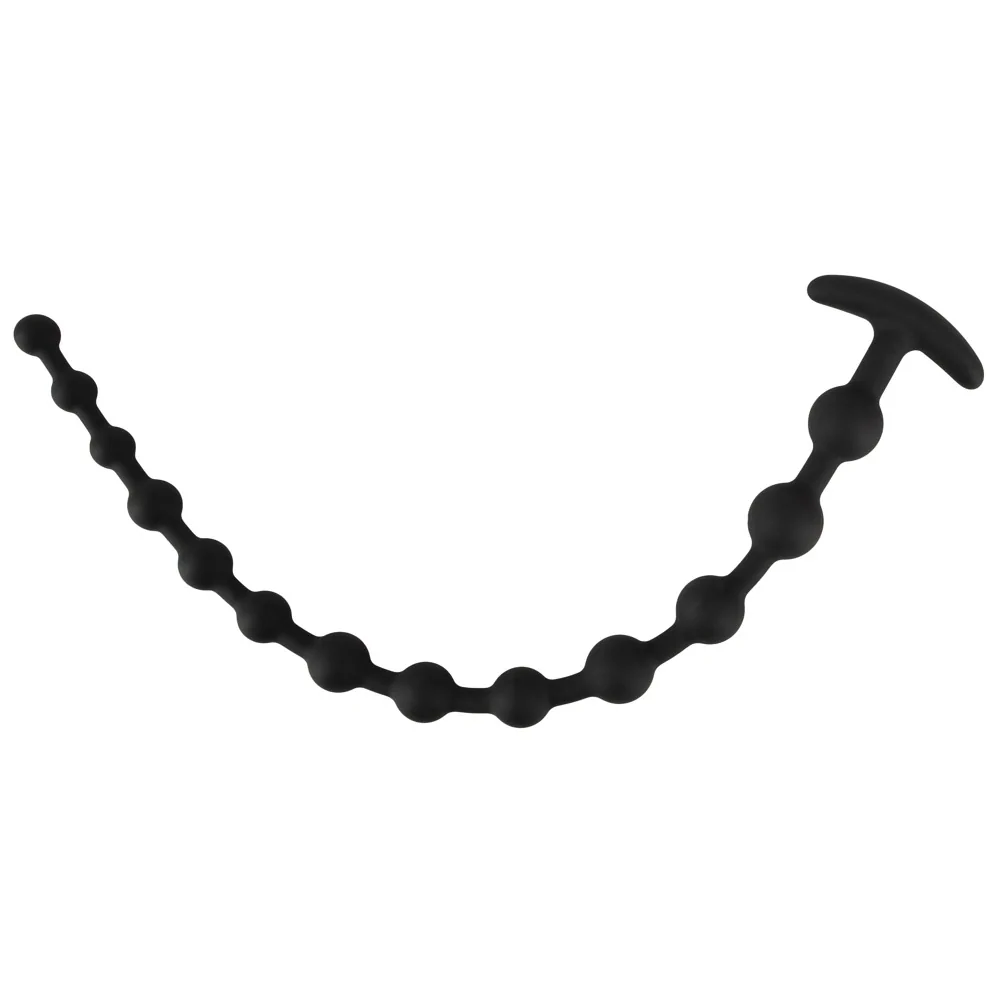 Black Velvets - Long Anal beads - PlayBlue