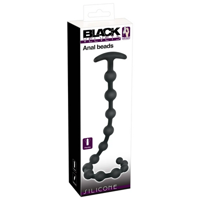 Black Velvets - Long Anal beads - PlayBlue