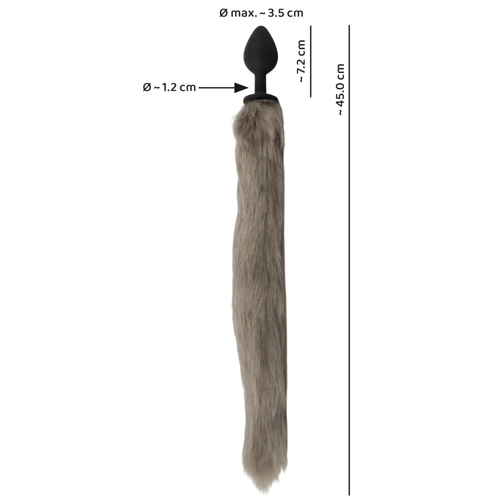 Long Fluffy Anal Tail - PlayBlue