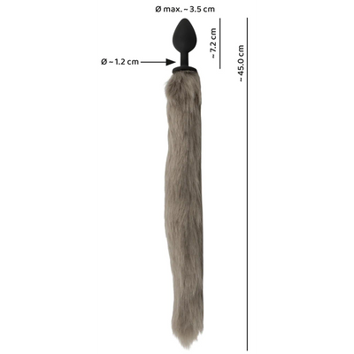 Long Fluffy Anal Tail - PlayBlue