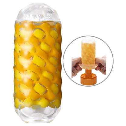 Tenga - Arte Weave Textured Masturbator - PlayBlue