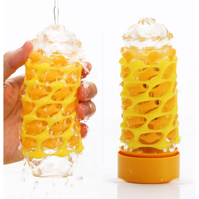 Tenga - Arte Weave Textured Masturbator - PlayBlue