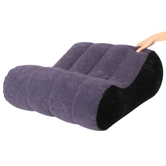 Velvety Wavy Love Pillow - PlayBlue