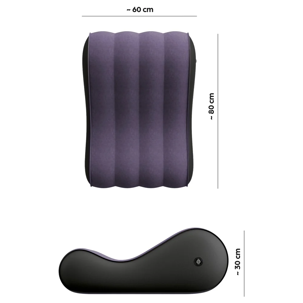 Velvety Wavy Love Pillow - PlayBlue