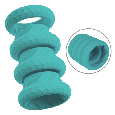 3-in-1 Cock & Ball Ring Bumper Set - PlayBlue